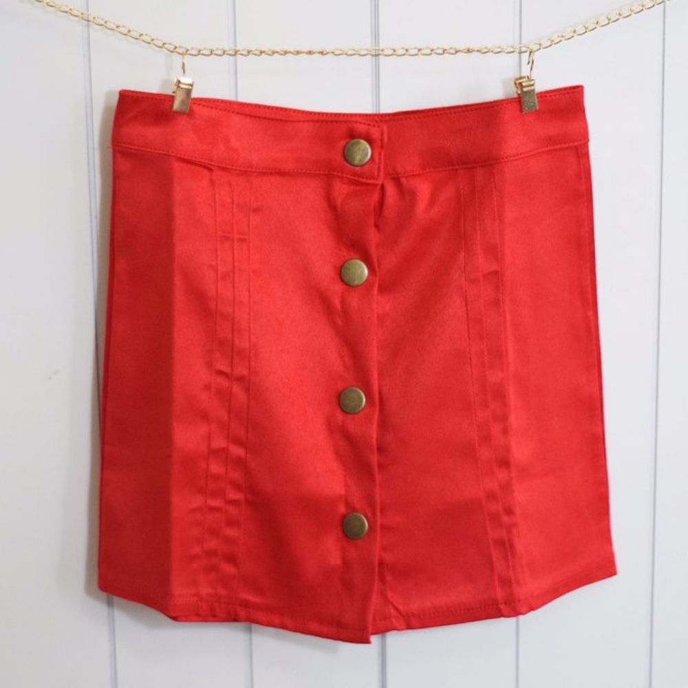 Red Mini Skirt
